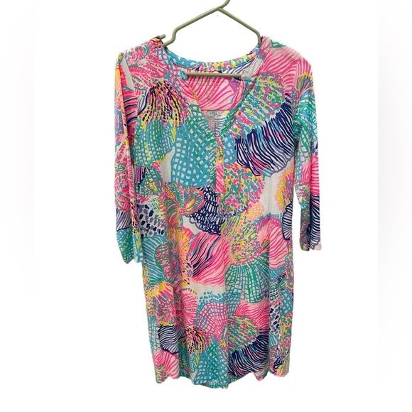 Lilly Pulitzer Women’s  Roar of the Seas 3/4 Sleeve Dress Size S  - Perfect! - Picture 3 of 5